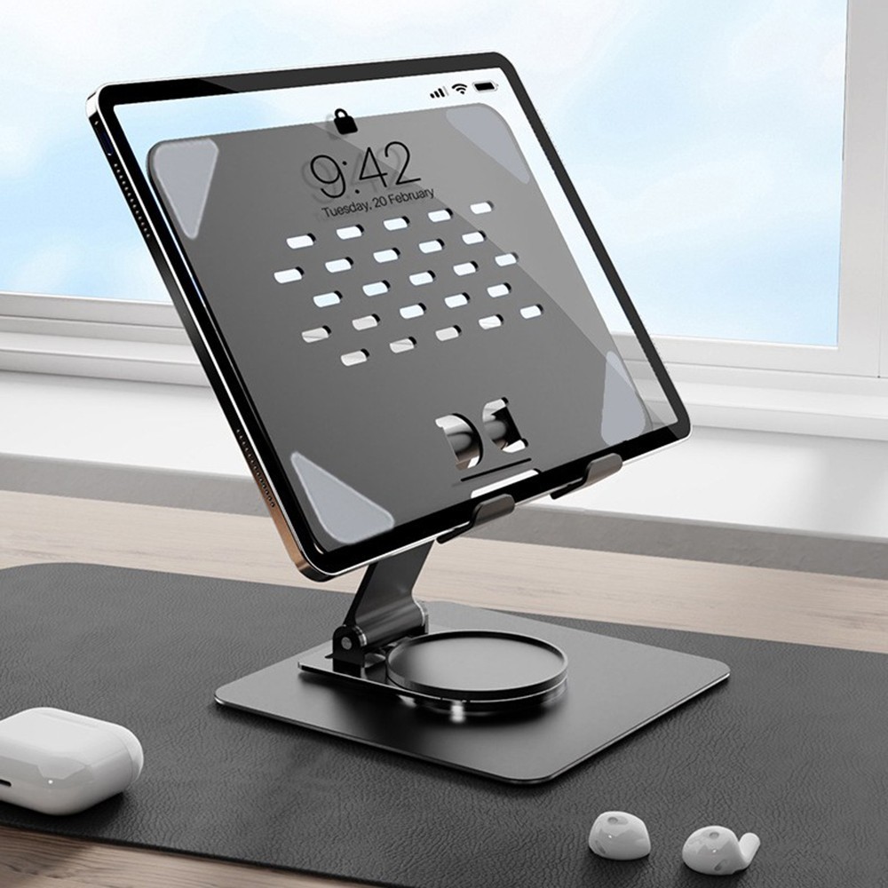 360° Rotatable Premium Aluminum Tablet Stand Holder Tiltable for iPad iPhone