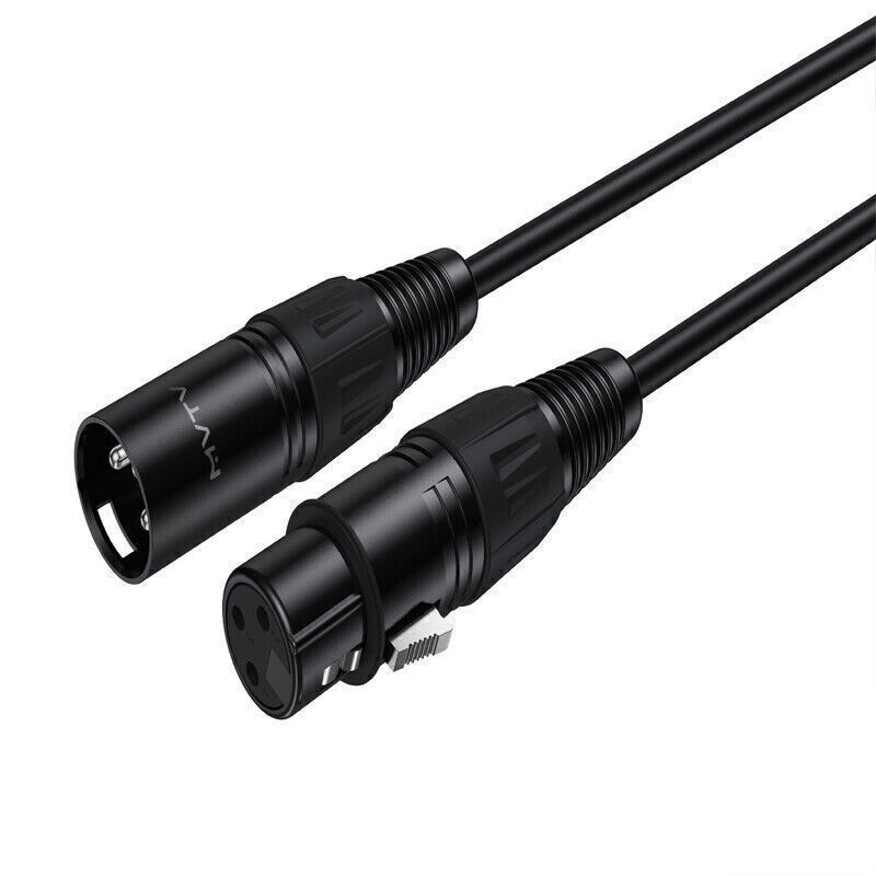 XLR Male to Female 3 Pin Balanced Mic Cable Shielded Extension Cord Pro Audio