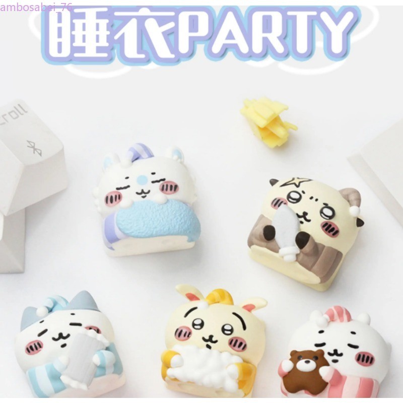 Anime Chiikawa Resin Keycap Custom Artisan Key Cap Mechanical Keyboard Accessory