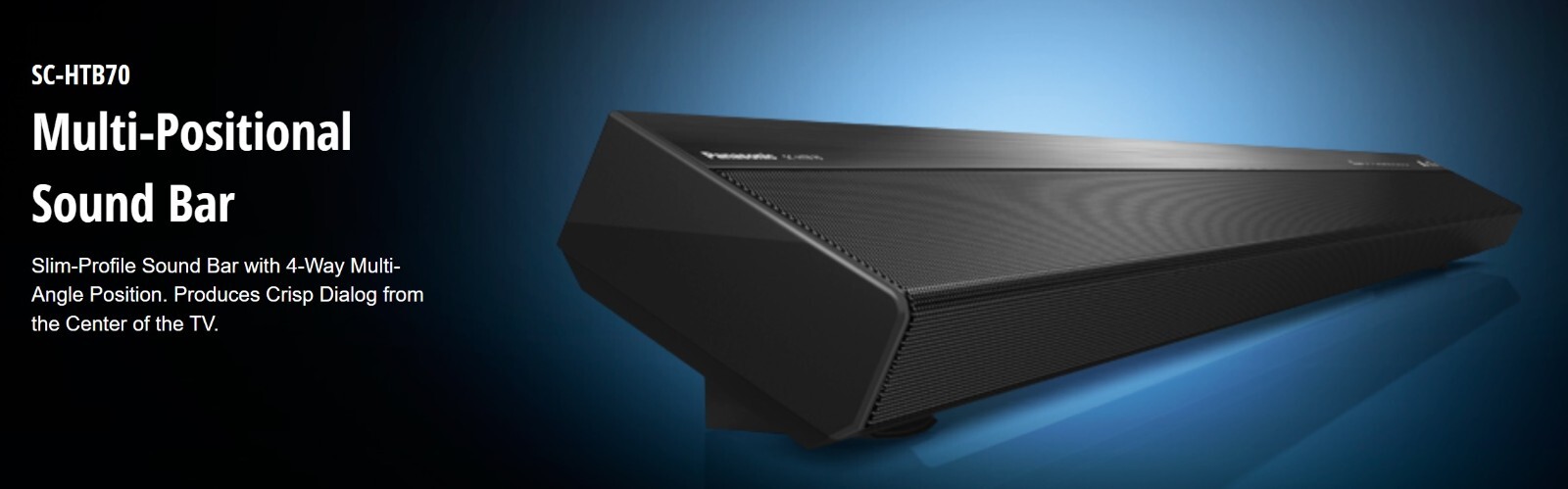 Panasonic SCHTB70 2.1-Channel Soundbar with Built-In Subwoofer - Brand New -