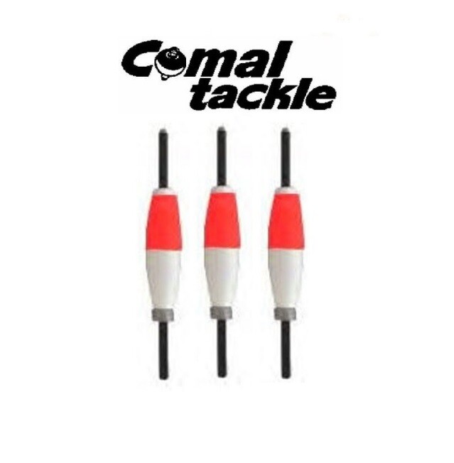 Comal Weighted Slip Float Cigar Red White 3pk (Select Size) WSCHL-RW