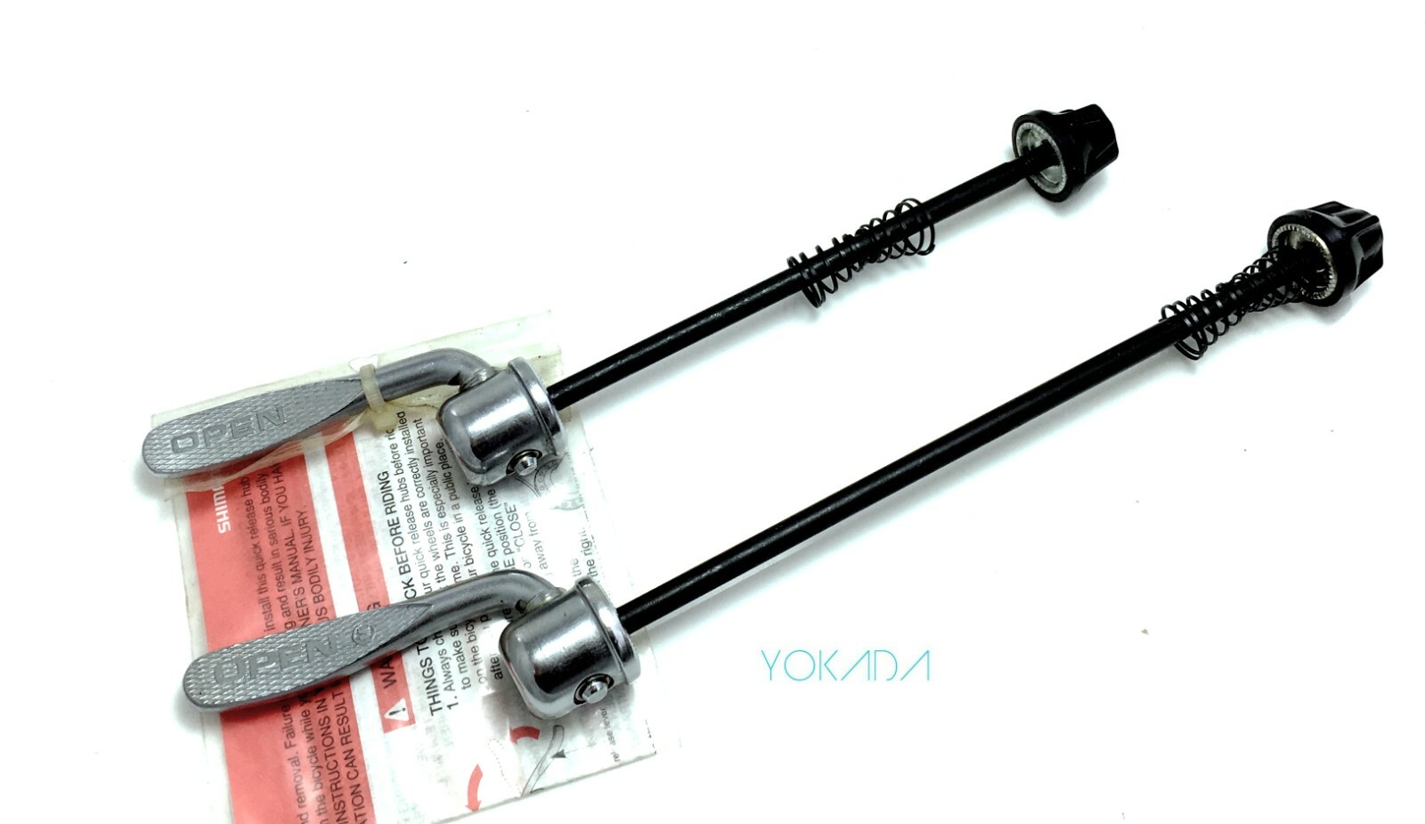 SHIMANO Steel Quick Release F: 125mm R:165mm MTB or Road 171g Free Shipping
