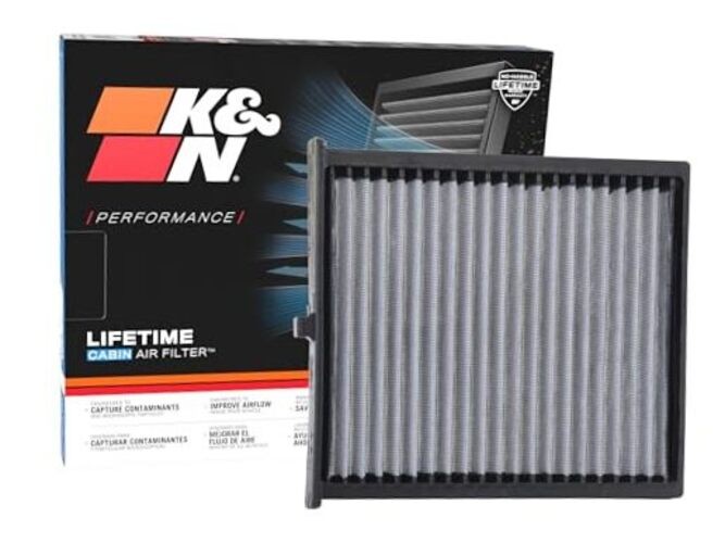 LIFETIME Cabin Air Filter: Premium, Washable, Clean Air 1.9" x 11.4" x 9.9"