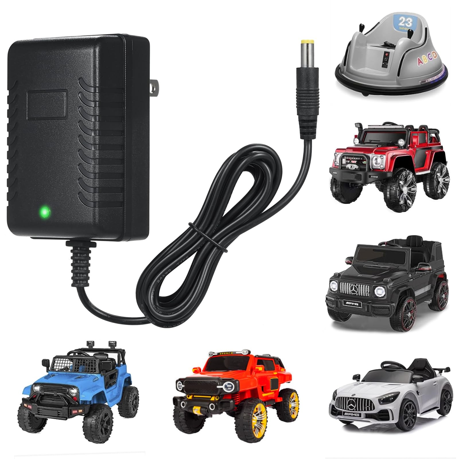 12V Kids Charger for Ride On Car, 12V Various Electric Ride-on Toys Car Batte...