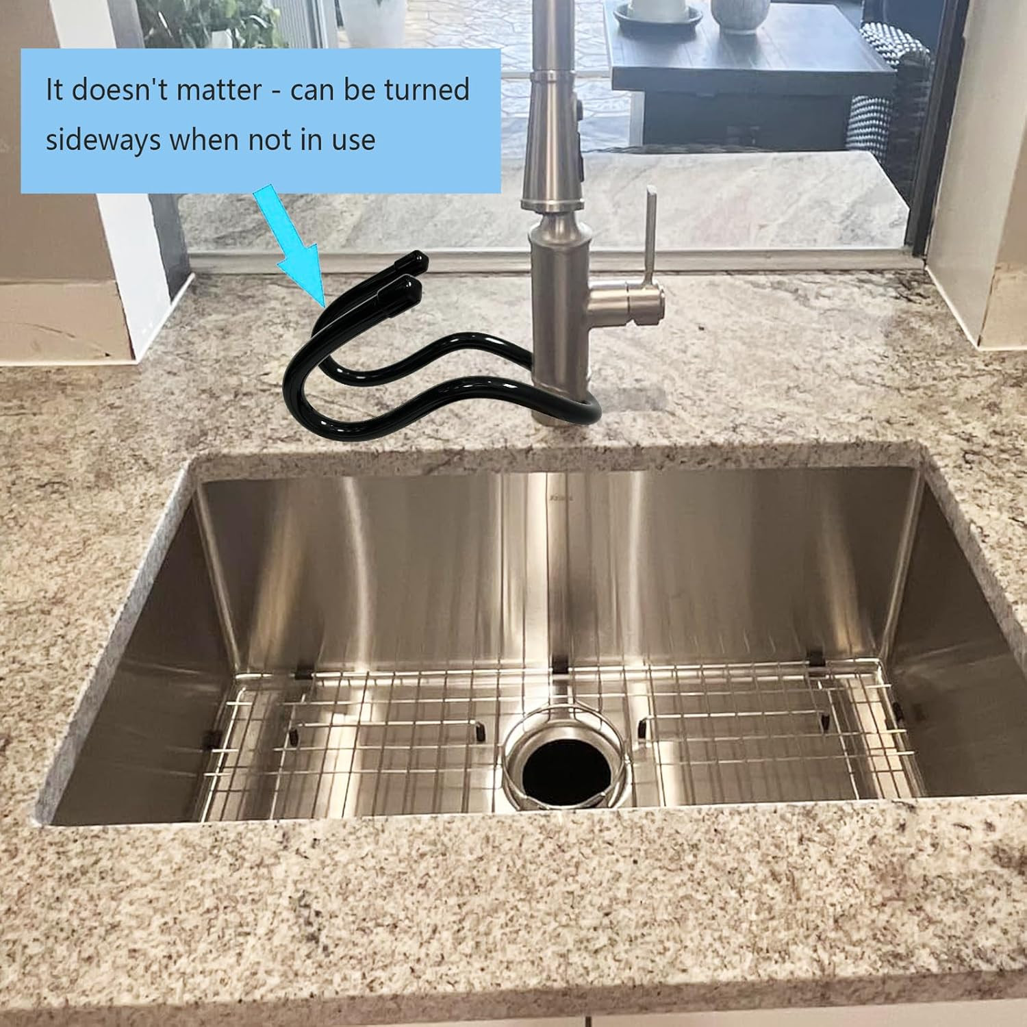 2 Pack Hanging Rustproof Sink Caddy & Sponge Holder, Adjustable Kitchen Dish Wan