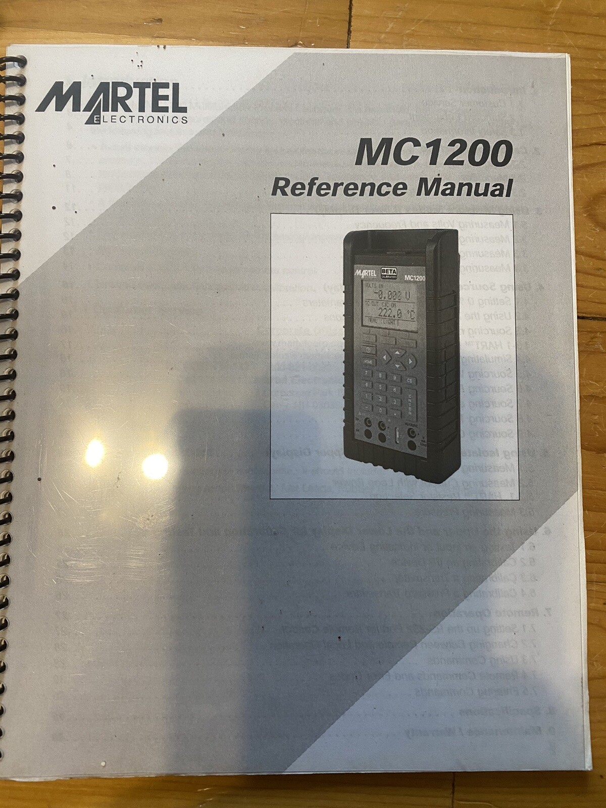 Martel MC1200 Multifunction process calibrator