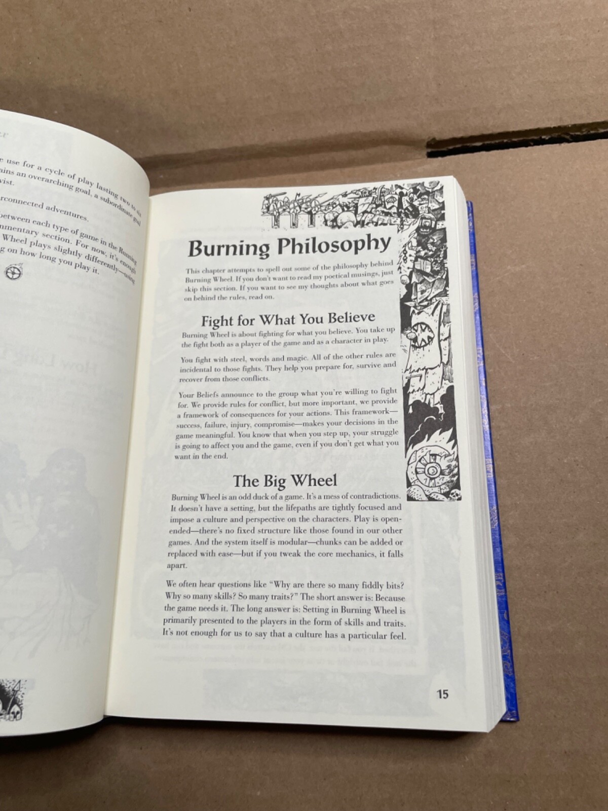 The Burning Wheel Fantasy Tabletop rpg Codex Hardback 1st Ed 1st Printing