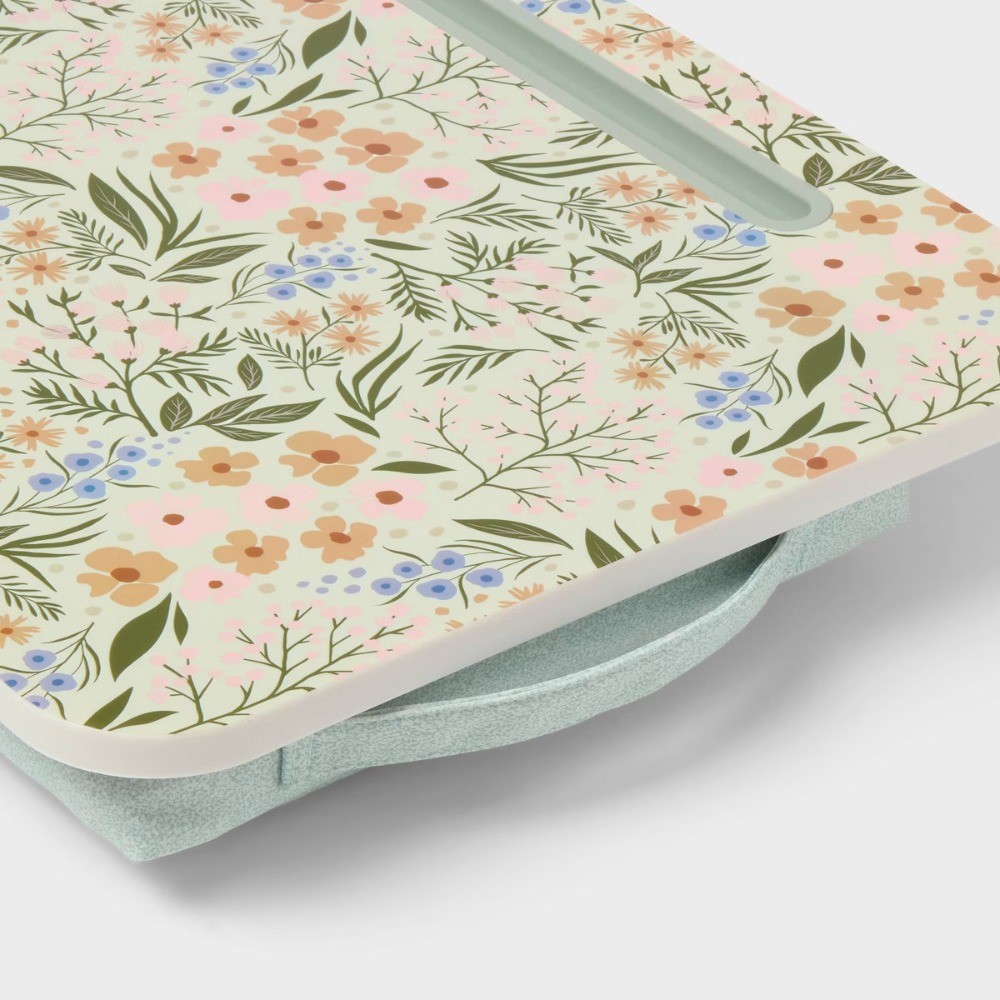 Floral Lap Desk with Handle