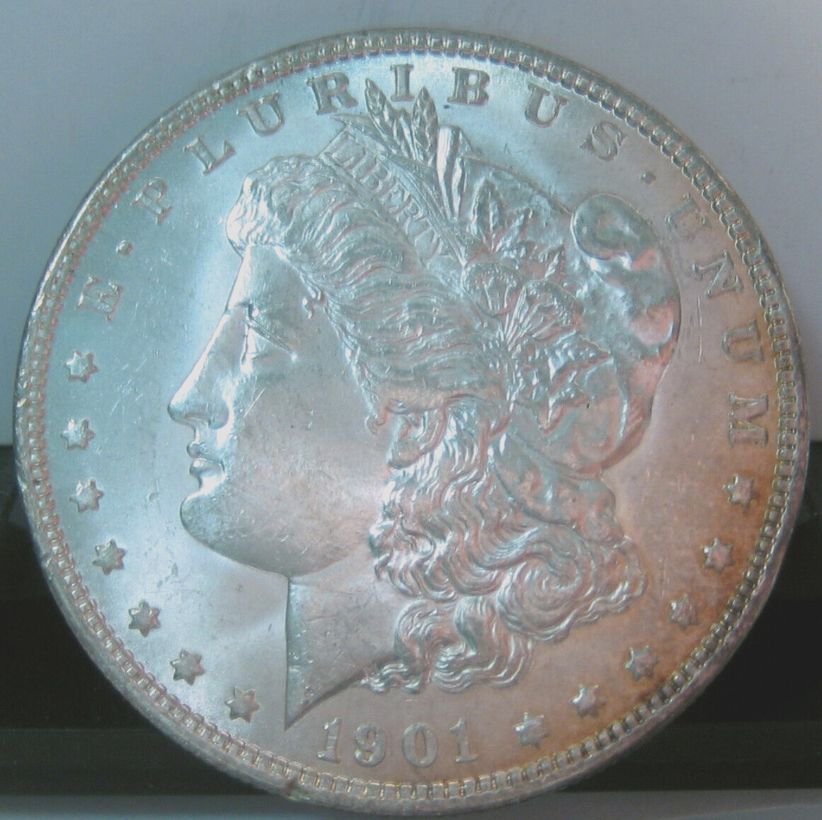 1901-O MORGAN SILVER DOLLAR UNC~MOSTLY BRIGHT WHITE  NEW ORLEANS MINTED DATE *