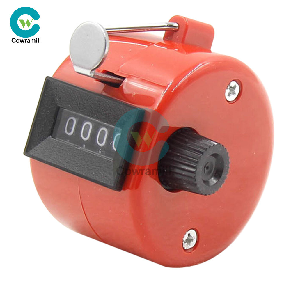 Handheld Mechanical Tally Counter Hand Held 4 Digit Counting Handy Convenient