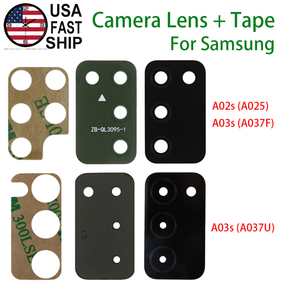 Rear Back Camera Lens Glass Cover For Samsung Galaxy A02s SM-A025 / A03s SM-A037