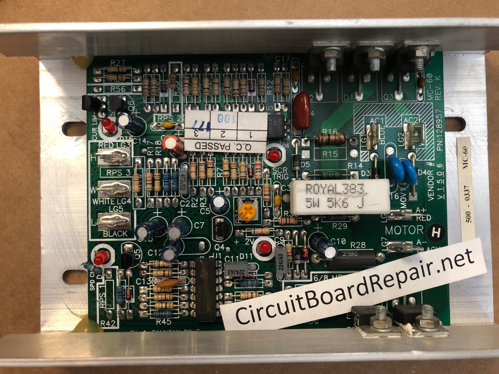 REPAIR SERVICE - MC-60 - Weslo / Life Styler motor controller - 6-Month War