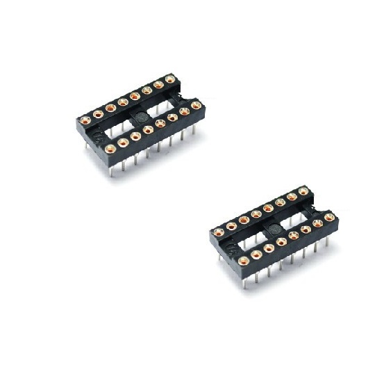 10 pcs 16Pin DIP SIP Round IC Sockets Adaptor Solder Type gold plated machined