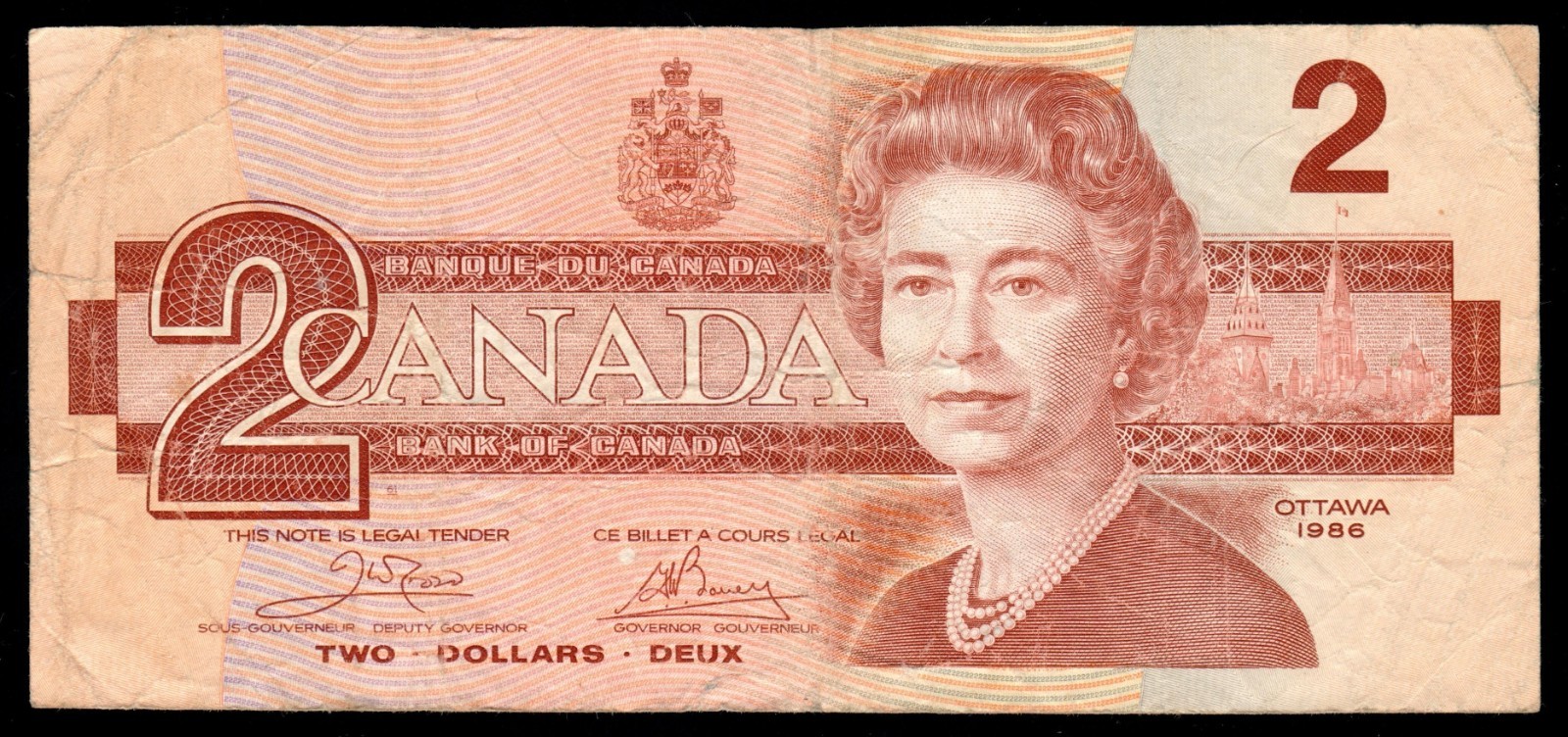 Canada Bank Of Canada Two Dollars 1986 BC-55a  (AUG3013102)