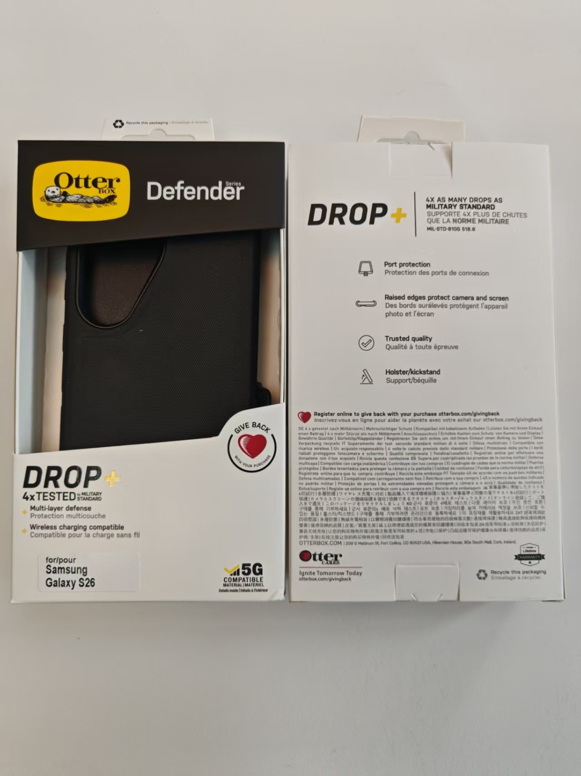 New Defender Series Case With Belt Clip for Samsung Galaxy S26 Black