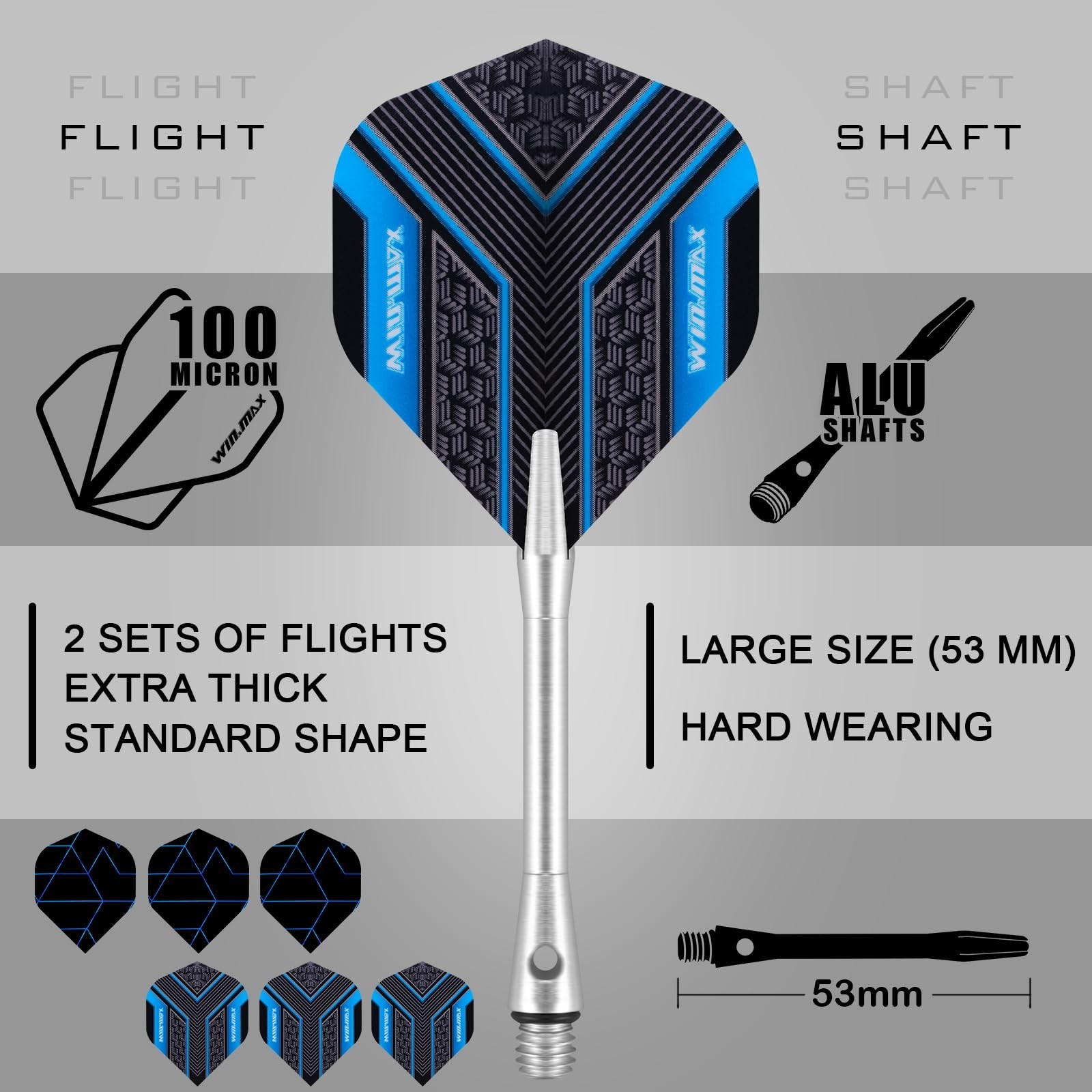 90% Tungsten Soft Tip Darts Set - 18g Professional Darts with Extra Flights