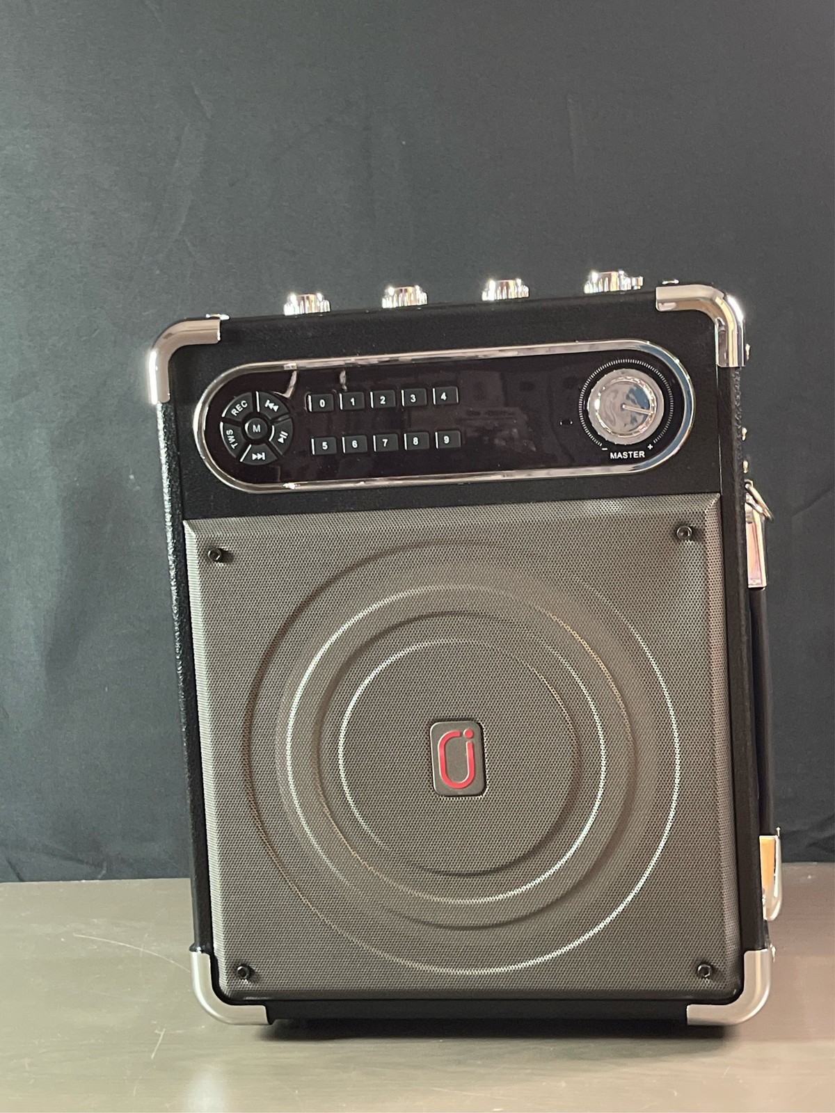 JYX Karaoke Machine with Two Wireless Microphones, Portable Bluetooth Speaker 2