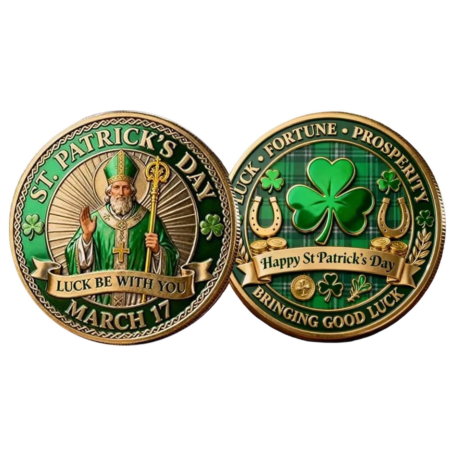 St. Patrick's Day Commemorative Coin Happy St.Patrick's Day