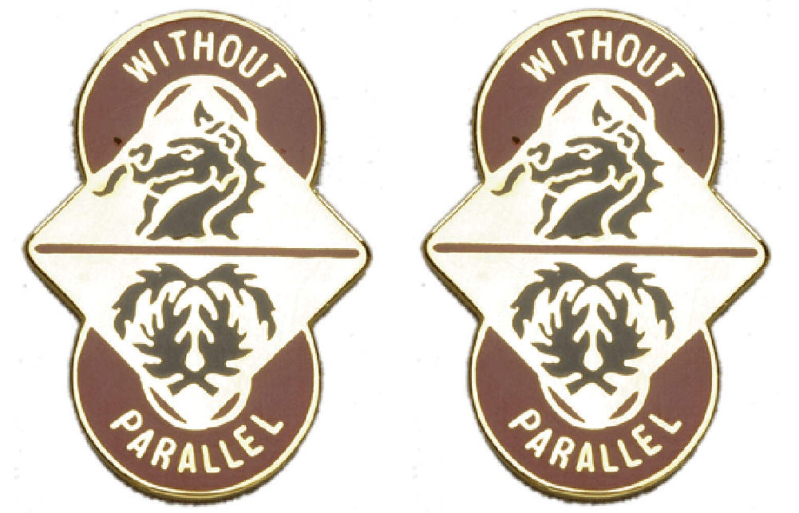 8th Transportation Brigade Distinctive Unit Insignia - Pair - WIthout Parallel