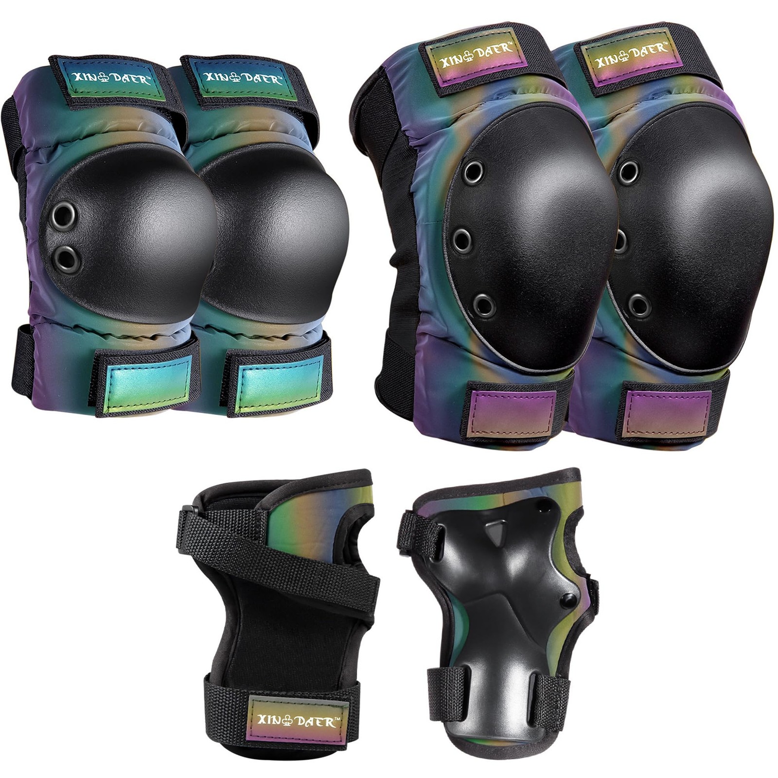 Adult/Kids/Youth Knee Pad Elbow Pads Xindaer Womens Skate Protective Gear Set 3