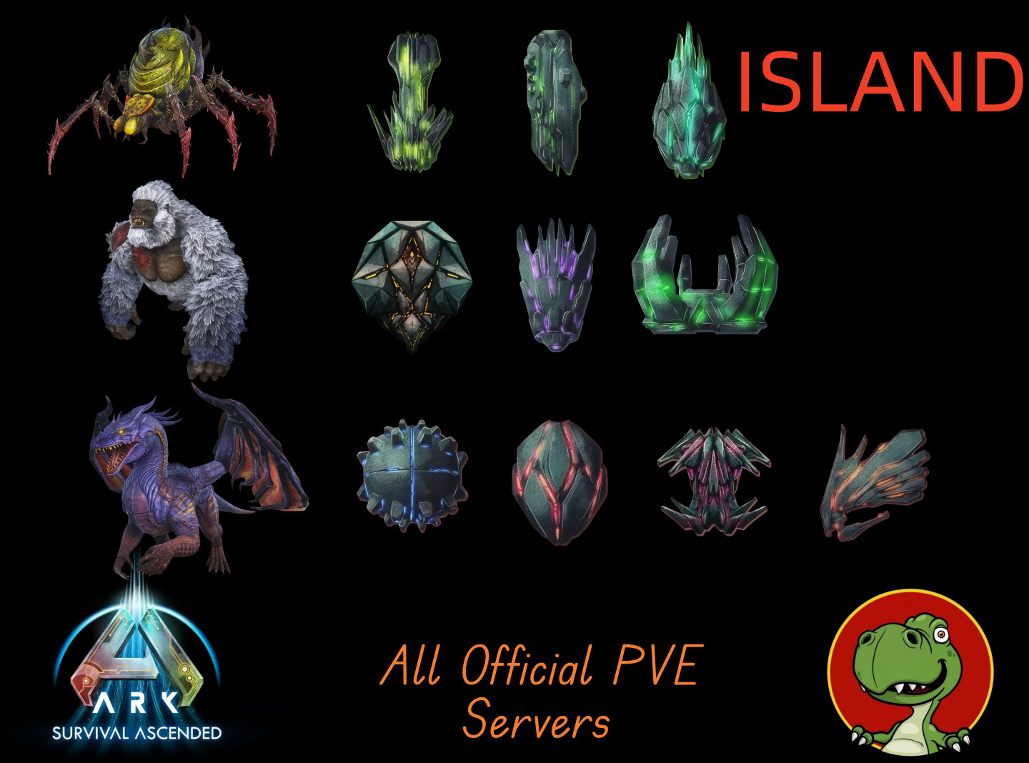 Ark Ascended PVE All Boss Artifacts PVE PC/XBOX/PS