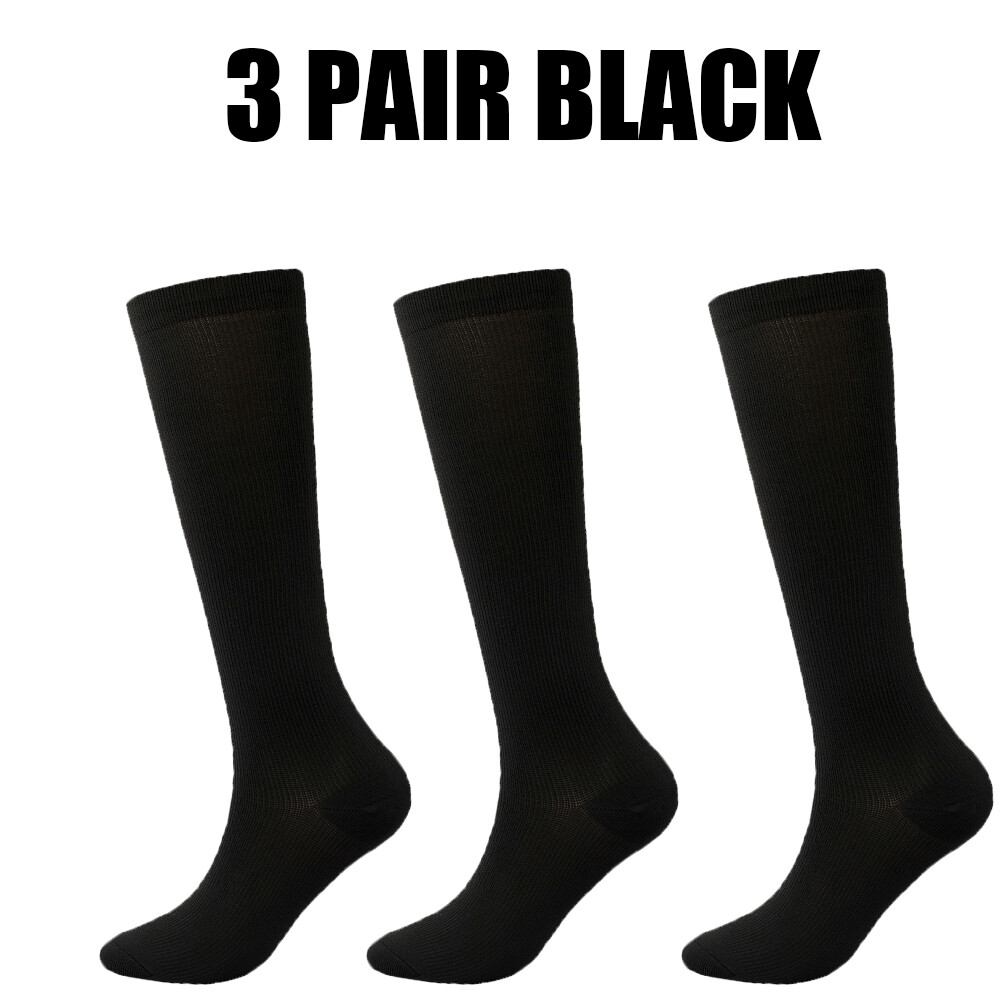 20-30 mmHg Graduated Compression Socks - Nylon Blend for Athletes & Nurses