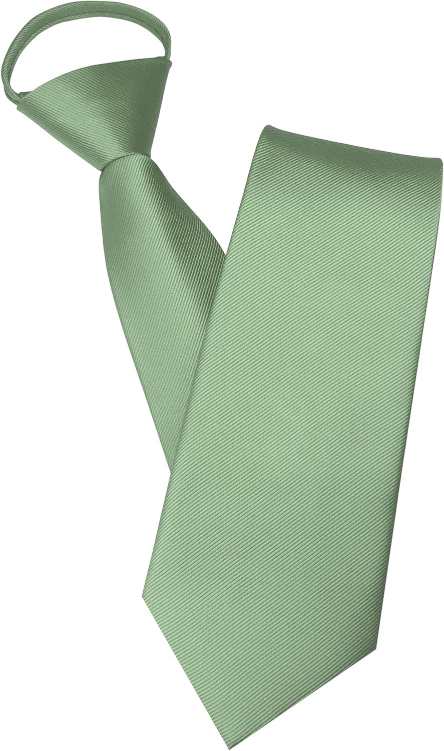 3.15“Solid Color Pre-tied Adjustable Necktie for Business and Wedding