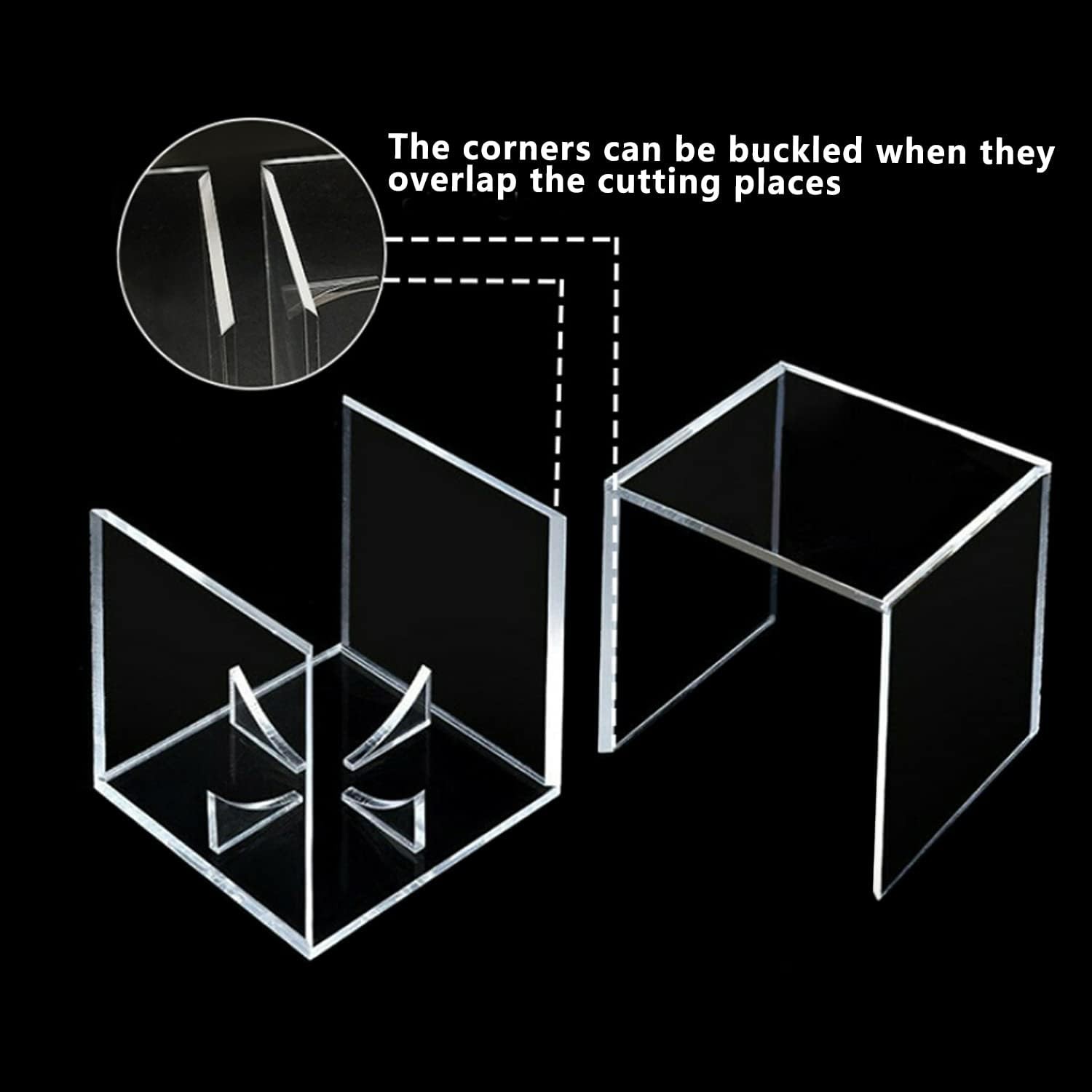 12Pack Baseball Display Case Acrylic Cube - UV Protected 12 PC, Clear
