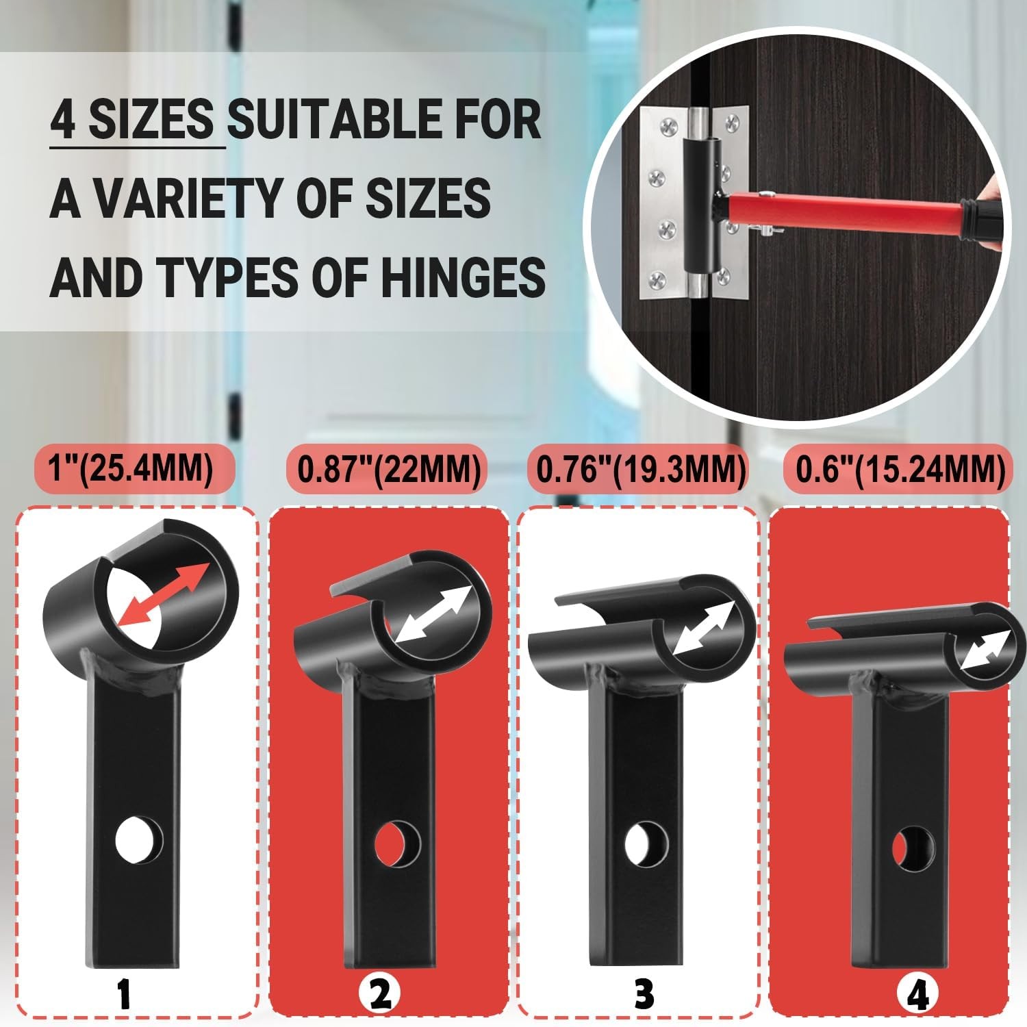 Professional 4-in-1 Hinge Adjusting Tool Kit for Round Bolt Doors Residential