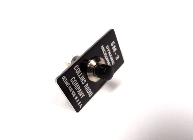 Collins SM-3 Microphone Switch Kit with Original Face Plate NEW!