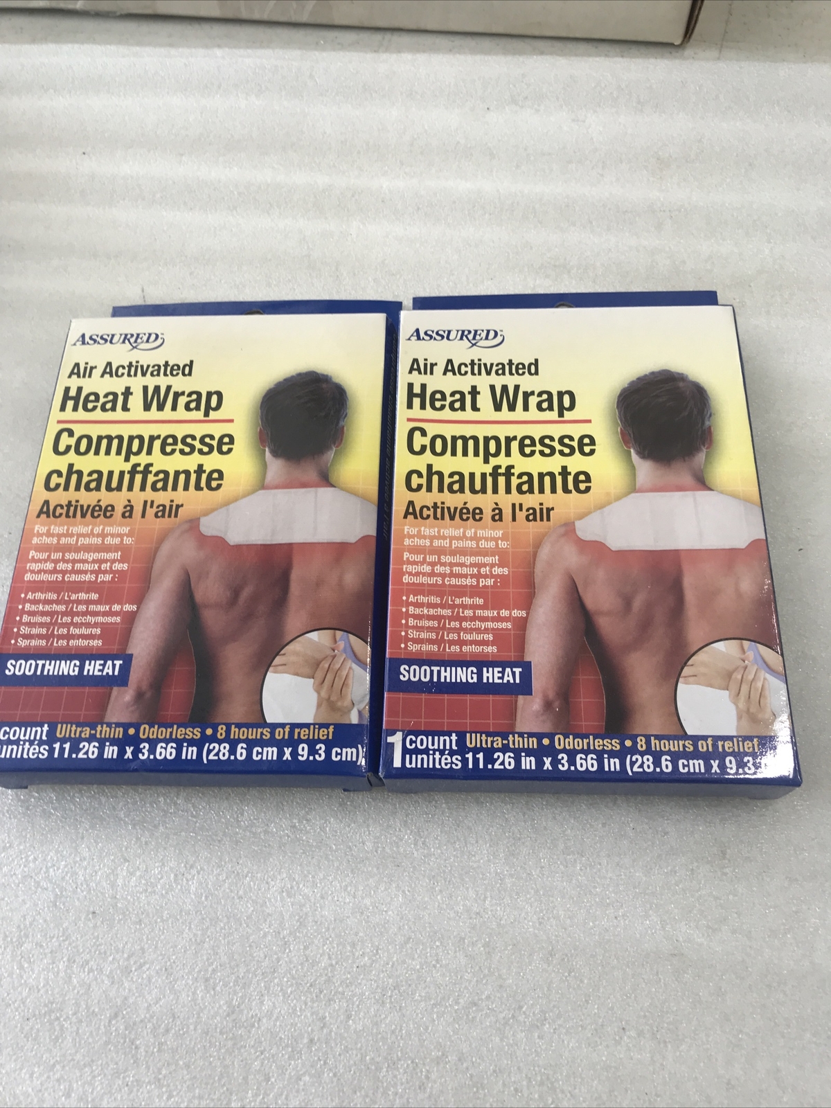 (2) Assured Air Activated Heat Wrap New In Package