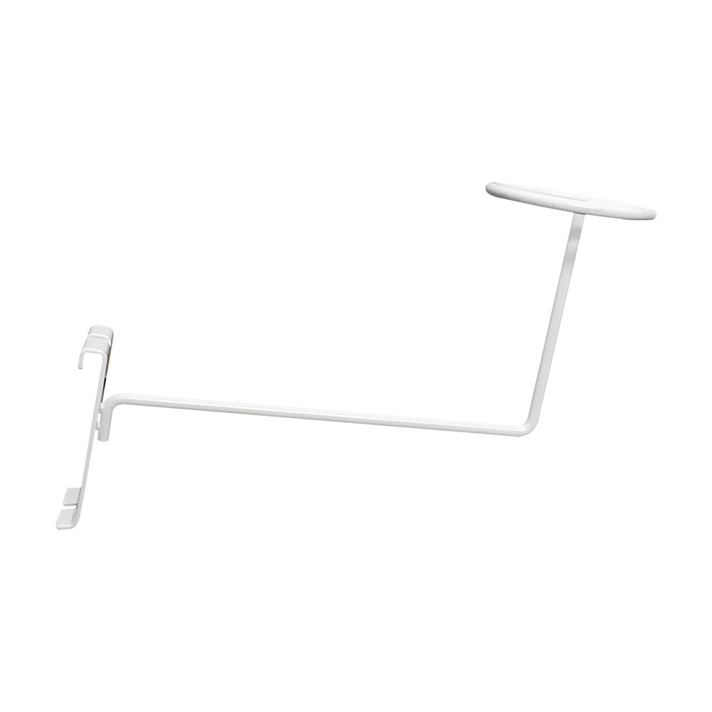 Set Of 4Pc White Racks Wire GridWall Slat Panels Display Hook For Hat Cap
