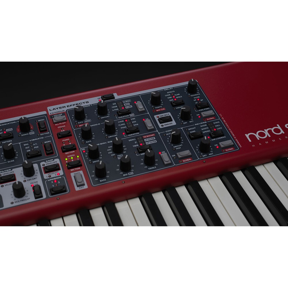 Nord Stage 4 Compact 73-Key Keyboard Bundle w/ Stand, MIDI Cable