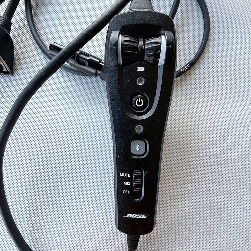 Bose A20 Bluetooth Control Module Triple Cable Boom Mic LEMO 6 Pin Plug