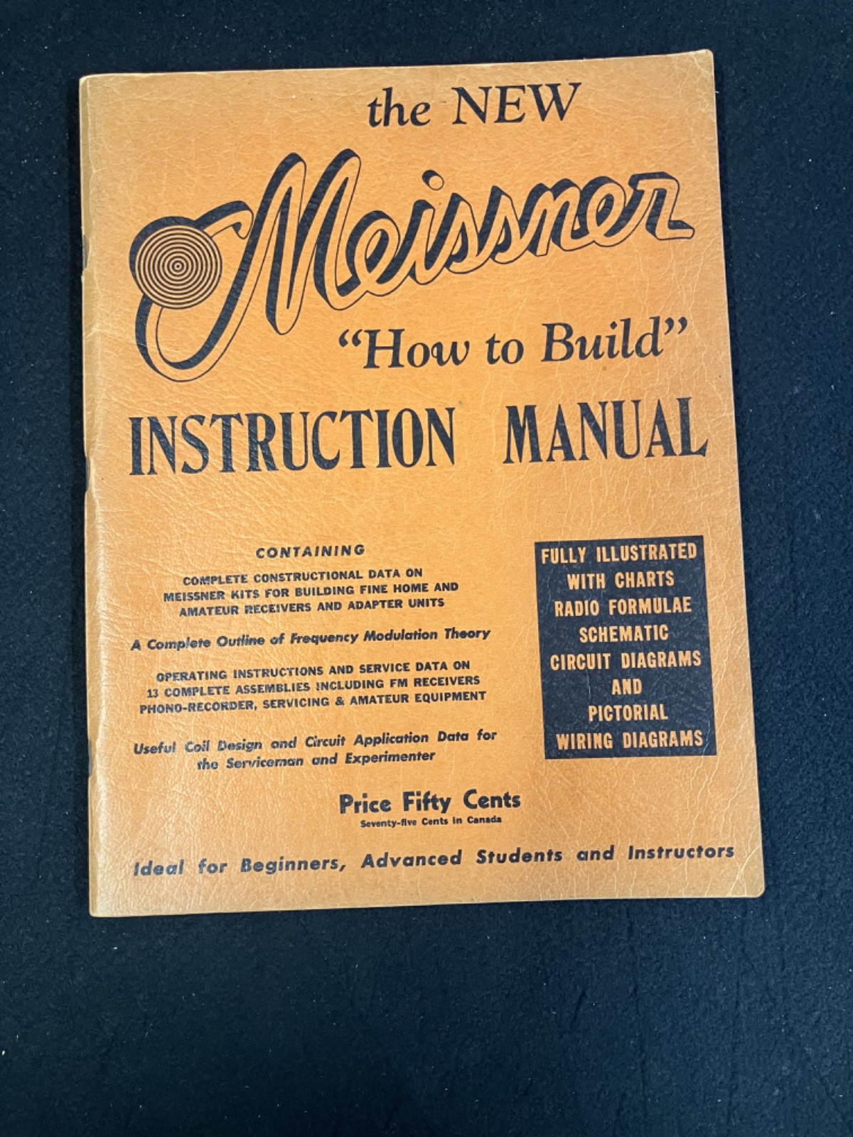 1943 MEISSNER "HOW TO BUILD" INSTRUCTION MANUAL, ELECTRONICS, VGC