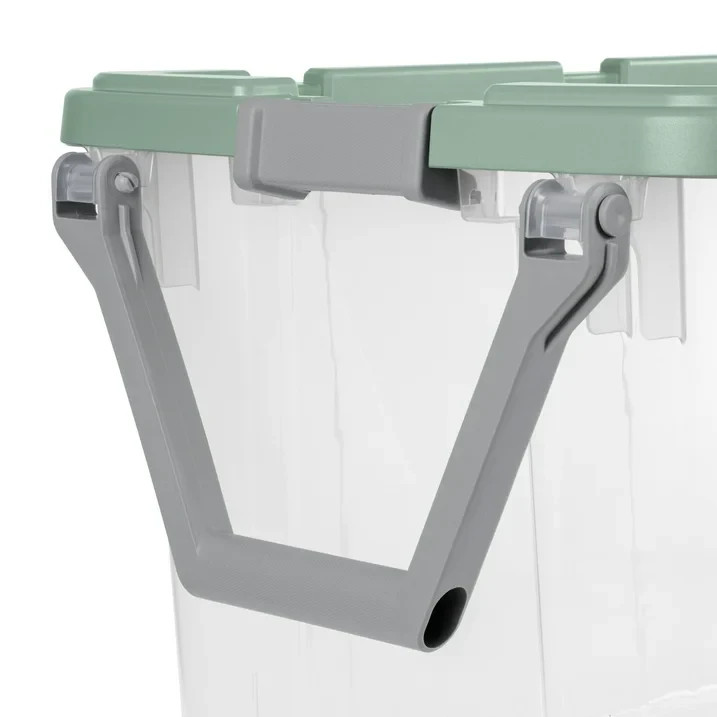 Sterilite 160 Quart Wheeled Storage Box, , Latch Lid, Lt Green, 2 Count