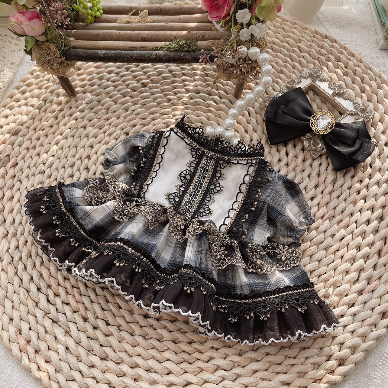 For 15cm / 20cm Doll Clothes The Black Cake Skirt Dress Up Party Outfits XM