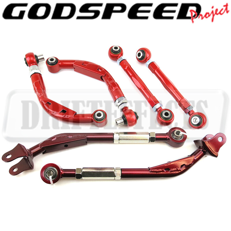 Godspeed Adjustable Rear Camber+4-Piece Lateral Arms Kit For Subaru Legacy 00-09