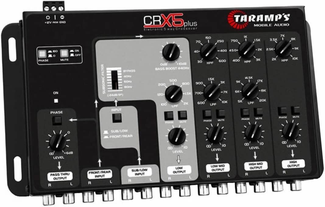 Taramps CRX5 Five-way Electronic Car Audio Crossover System