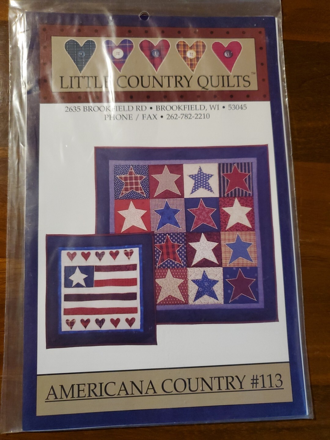 2000 Little Country Quilts Americana Country #113 Patriotic USA Brand New