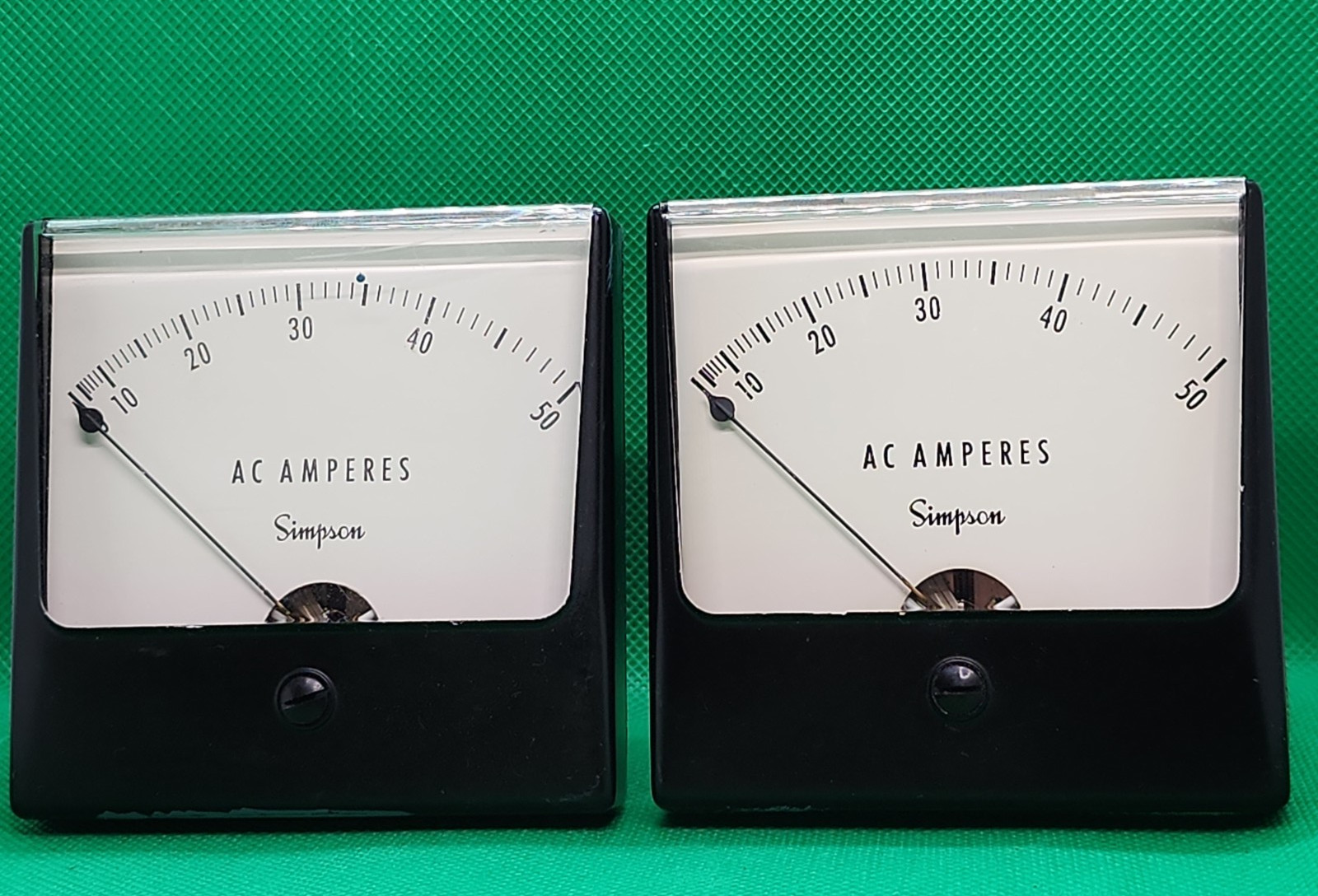 Lot of 2- SIMPSON QC4683 329 AC ANALOG PANEL METER [RC 5-3]