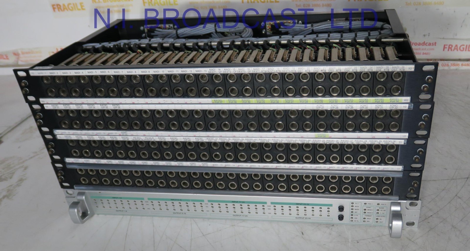 Dotec  Andiamo  32channel madi AD / DA converter with jackfields +cables