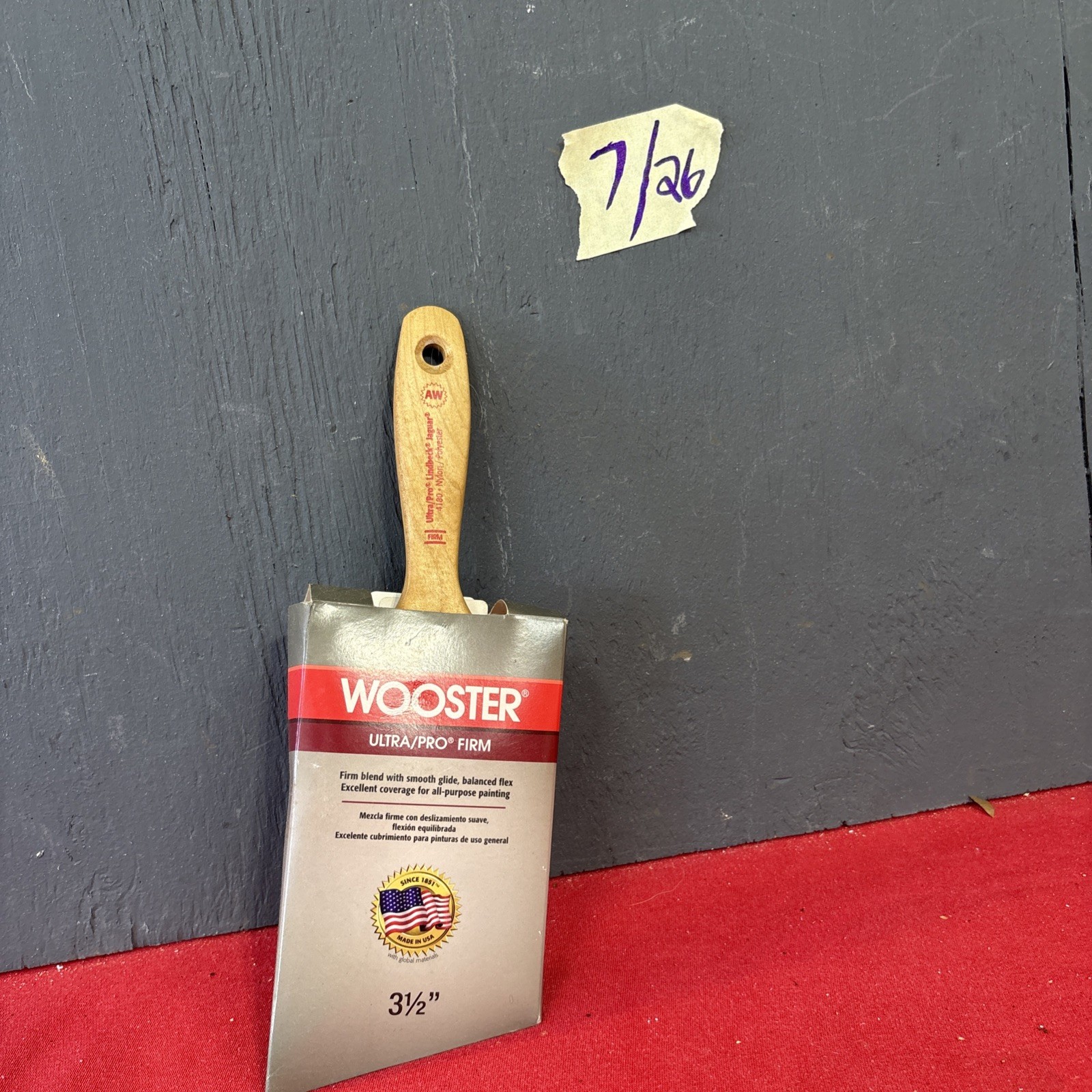 2E-3-1/2 in. Ultra/Pro Lindbeck Jaguar Nylon/Polyester Angle Brush - Unopened