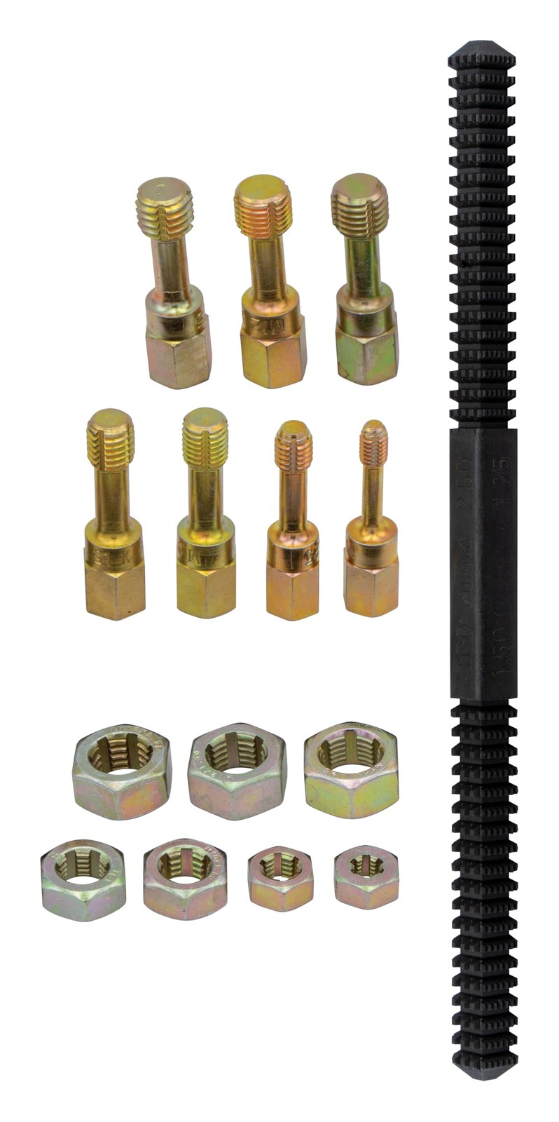 Lang Tools 2584 15-Piece Metric Thread Restorer Set, Black , One Size, Gray