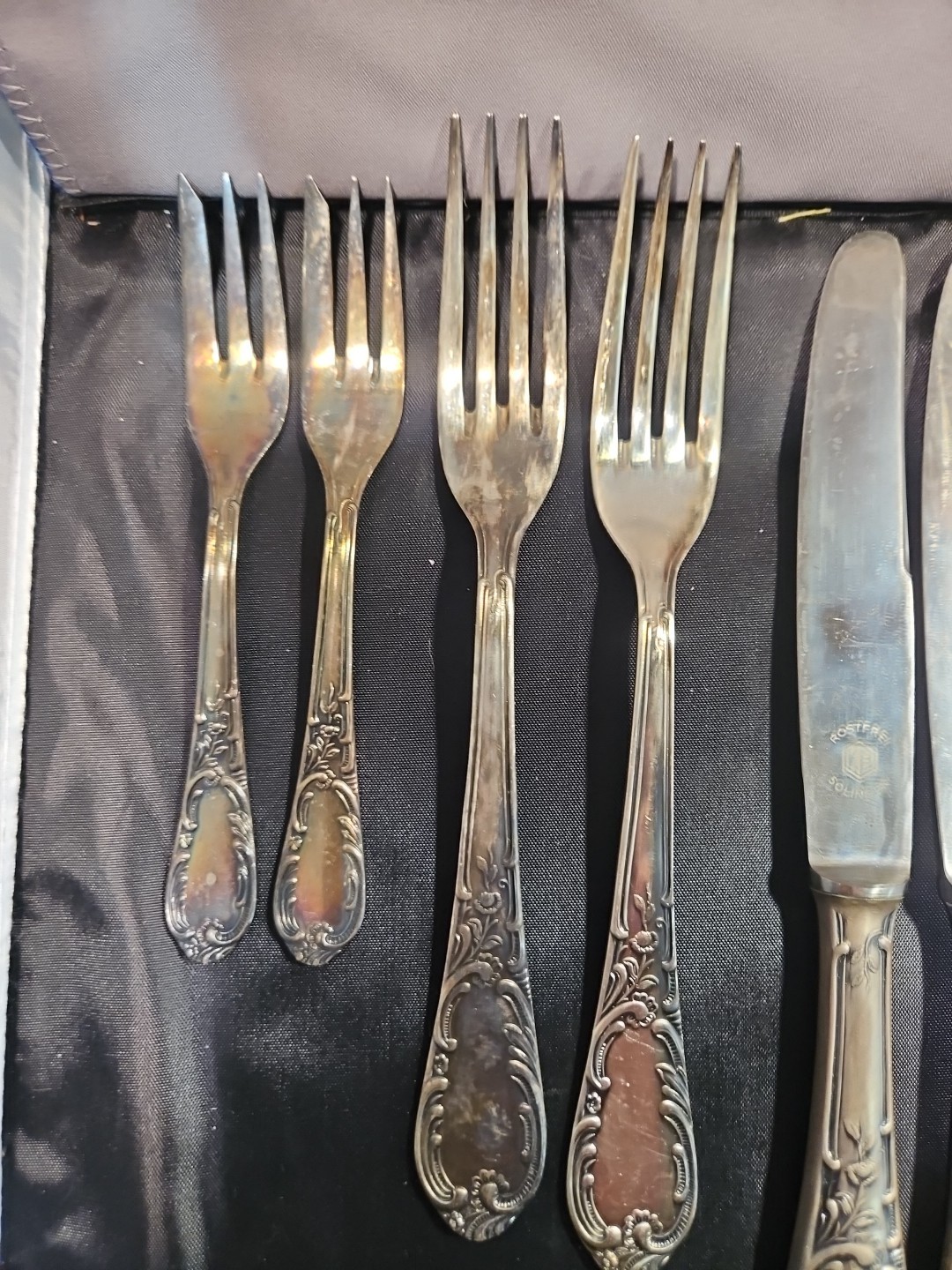 10 Pcs Rostfrei Solingen 100 Plate Silverware Set
