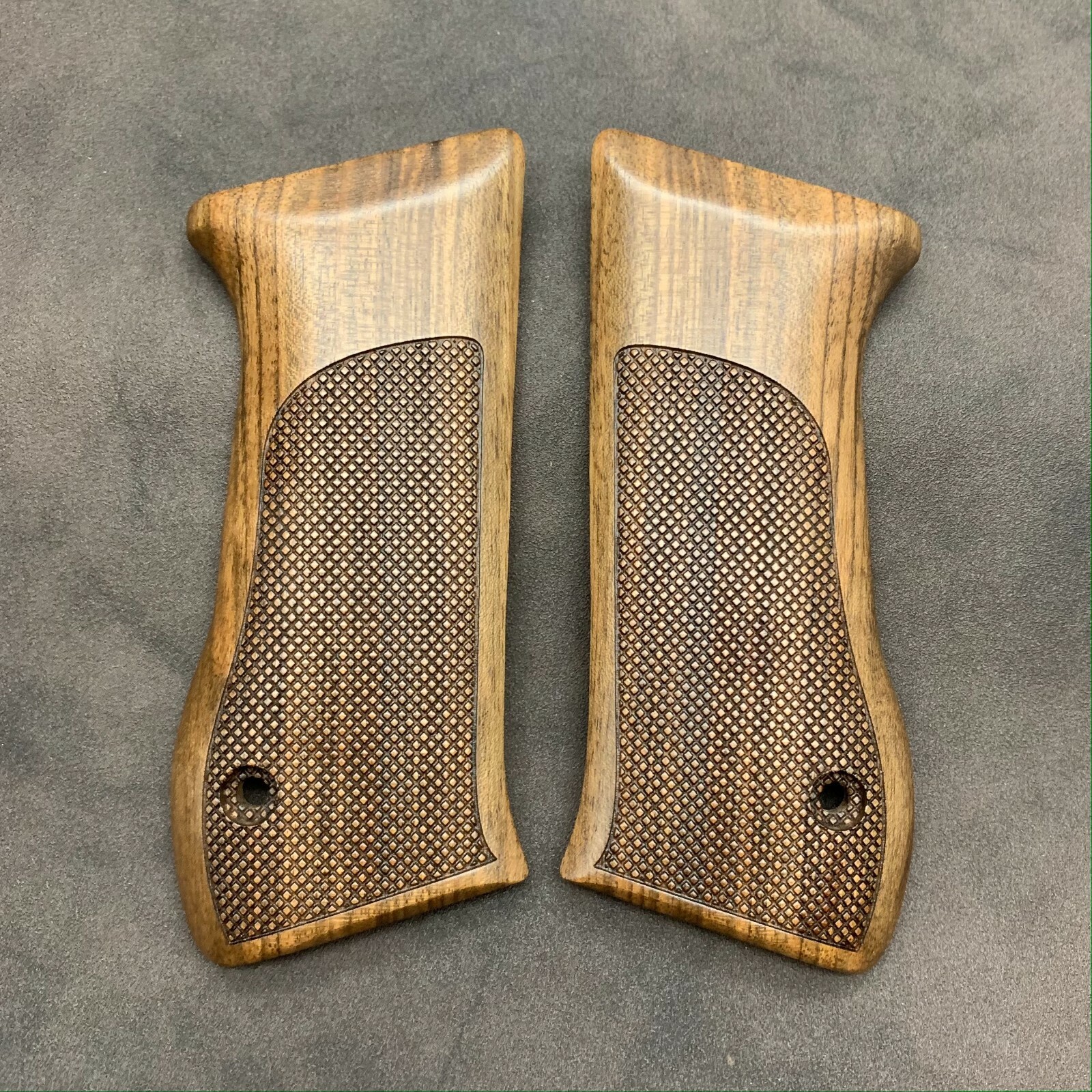 Jericho 941F, 941FS Turkish Walnut Wood Grips. Handcrafted. Checkered. A Quality