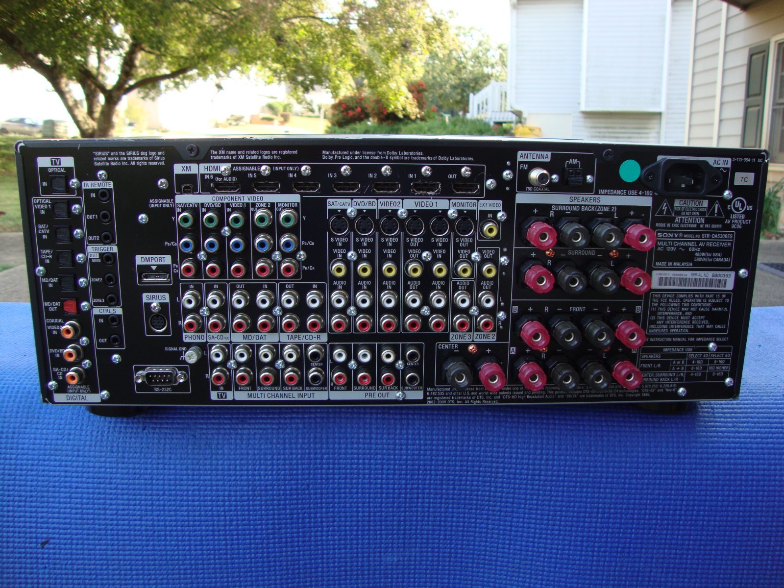 Sony STR-DA5300ES - Multi Channel 7.1 AV Receiver ~ HDMI 1080p Upconversion