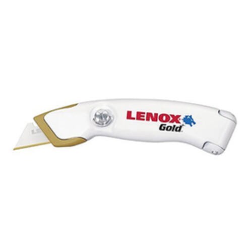 LENOX Gold Quick Change Fixed Blade Utility Knife with Internal Blade Storage
