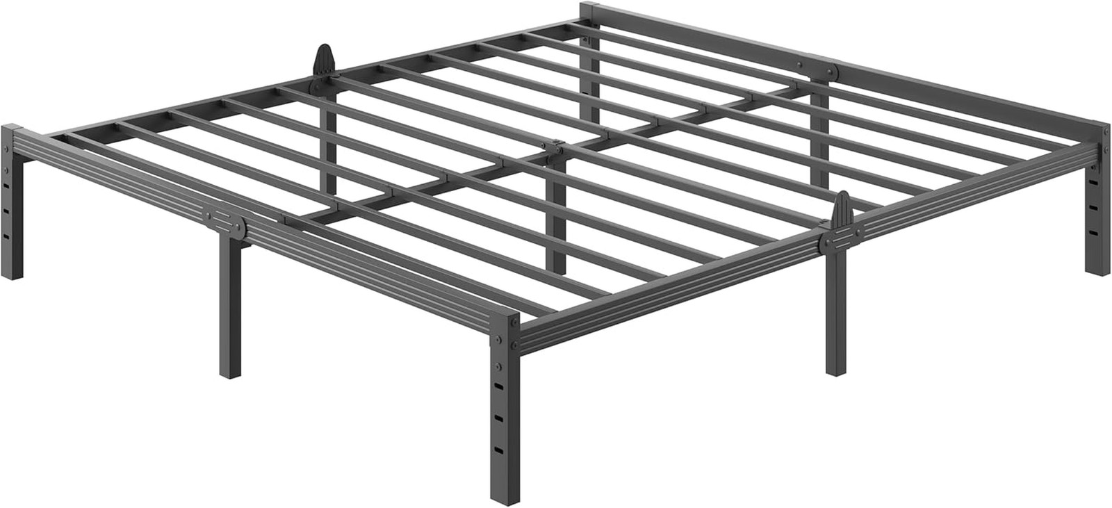 14 Inch Metal Full Bed Frame Mattress Anti-Slip Design, No Box Spring Needed, Ea