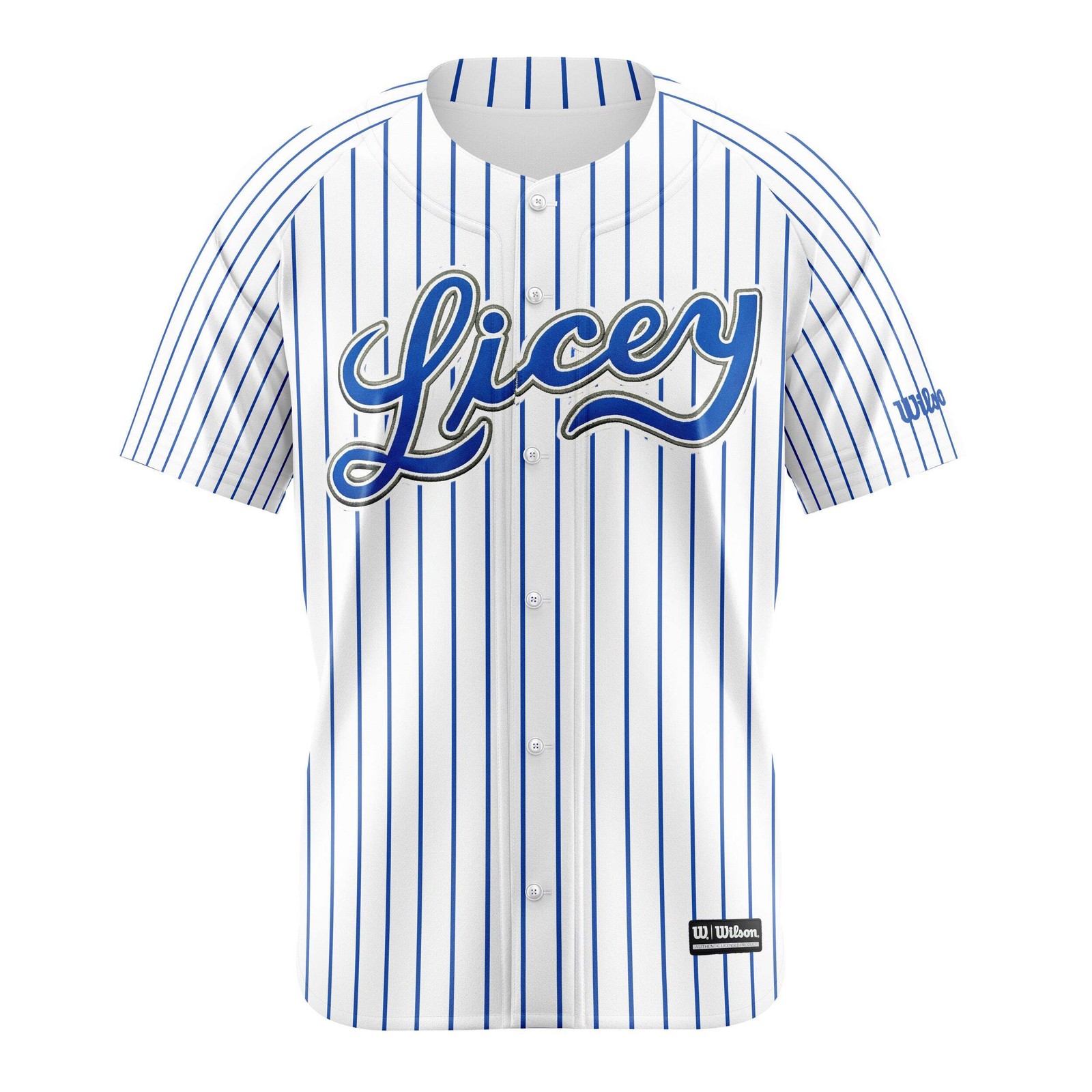 2025 - 2026 | Licey Baseball Jersey Blue Pinstripe Wilson | Tigres del Licey Men